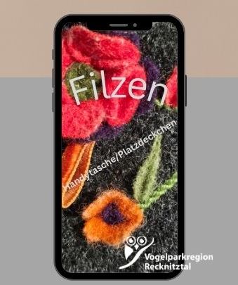 Workshop Filzen - Handytasche/Platzdeckchen - in der Seifenmanufaktur Duft-Noten Ziolkolowski